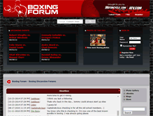Tablet Screenshot of boxingforum.com